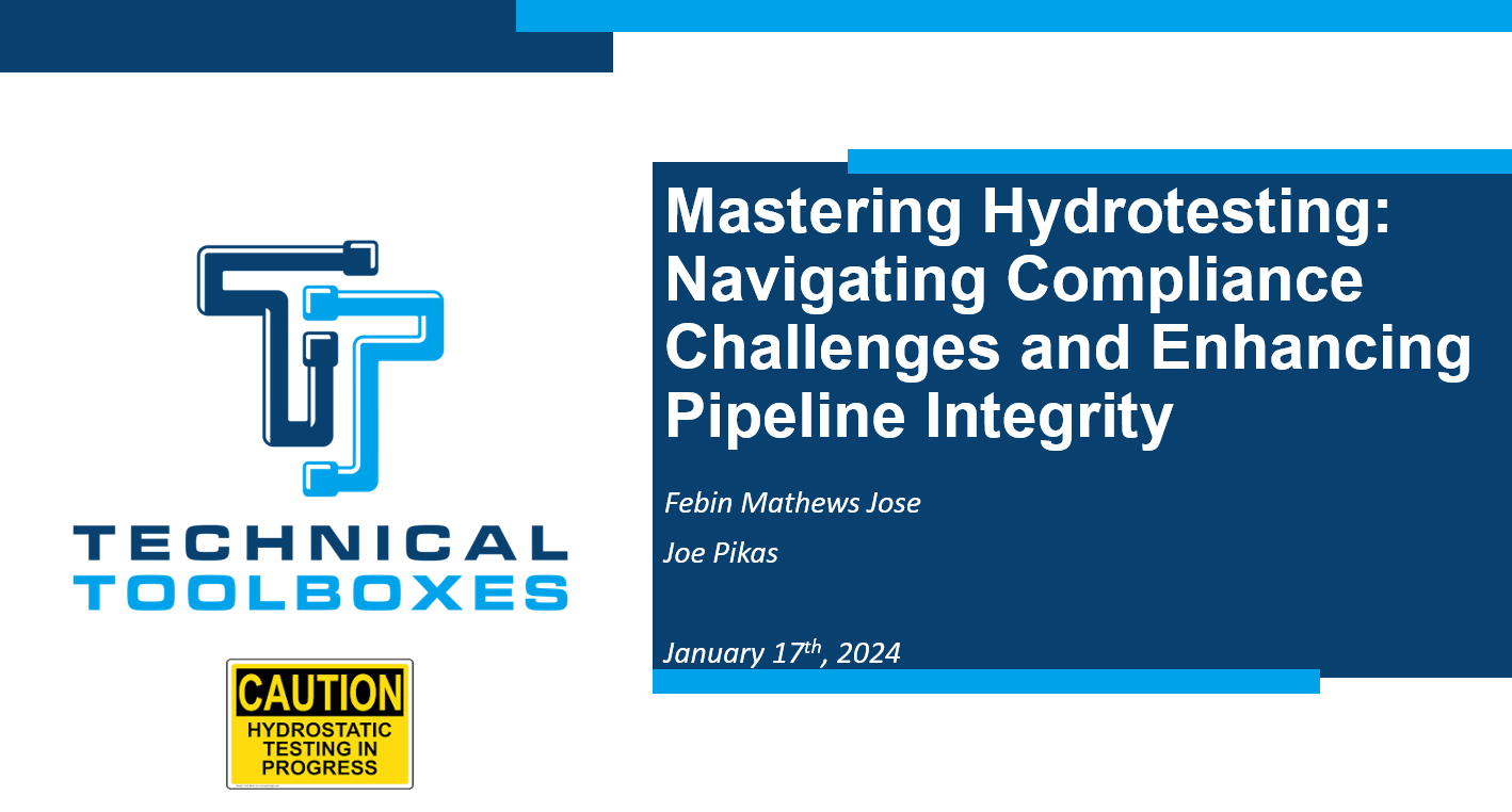Mastering Hydrotesting: Navigating Compliance Challenges and Enhancing Pipeline Integrity 