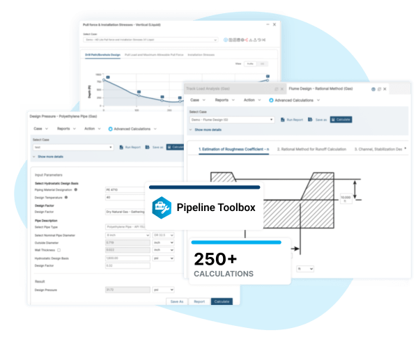 Pipeline Toolbox PLTB provides an industry-standard method for pipeline engineering teams to perform critical calculations and manage key assets and thermal analysis.