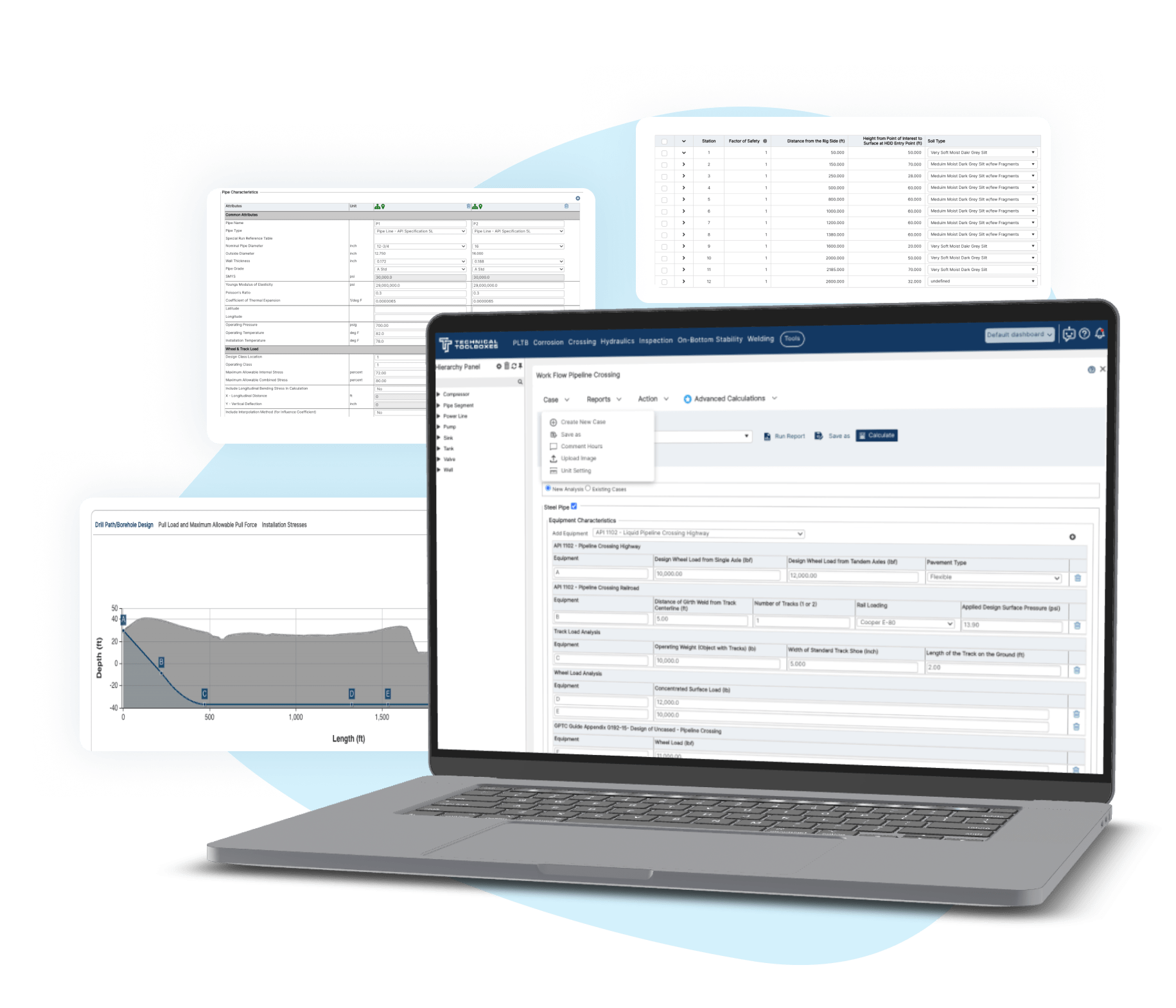 Manage pipeline crossings seamlessly with our integrated tools. From design to record-keeping, streamline workflows, and reduce manual data input.