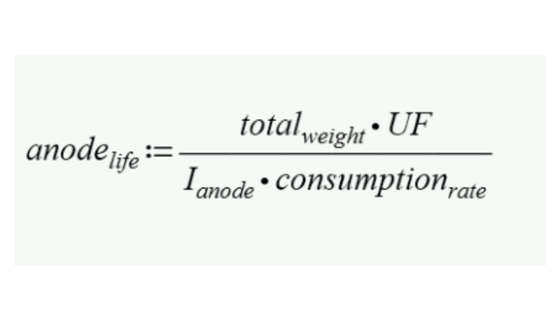 Learn how anode type, efficiency, and current determine sacrificial anode lifespan in CP systems.