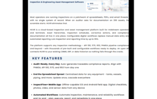 HUVR is a cloud-based inspection and asset management platform built for midstream operators and terminals.