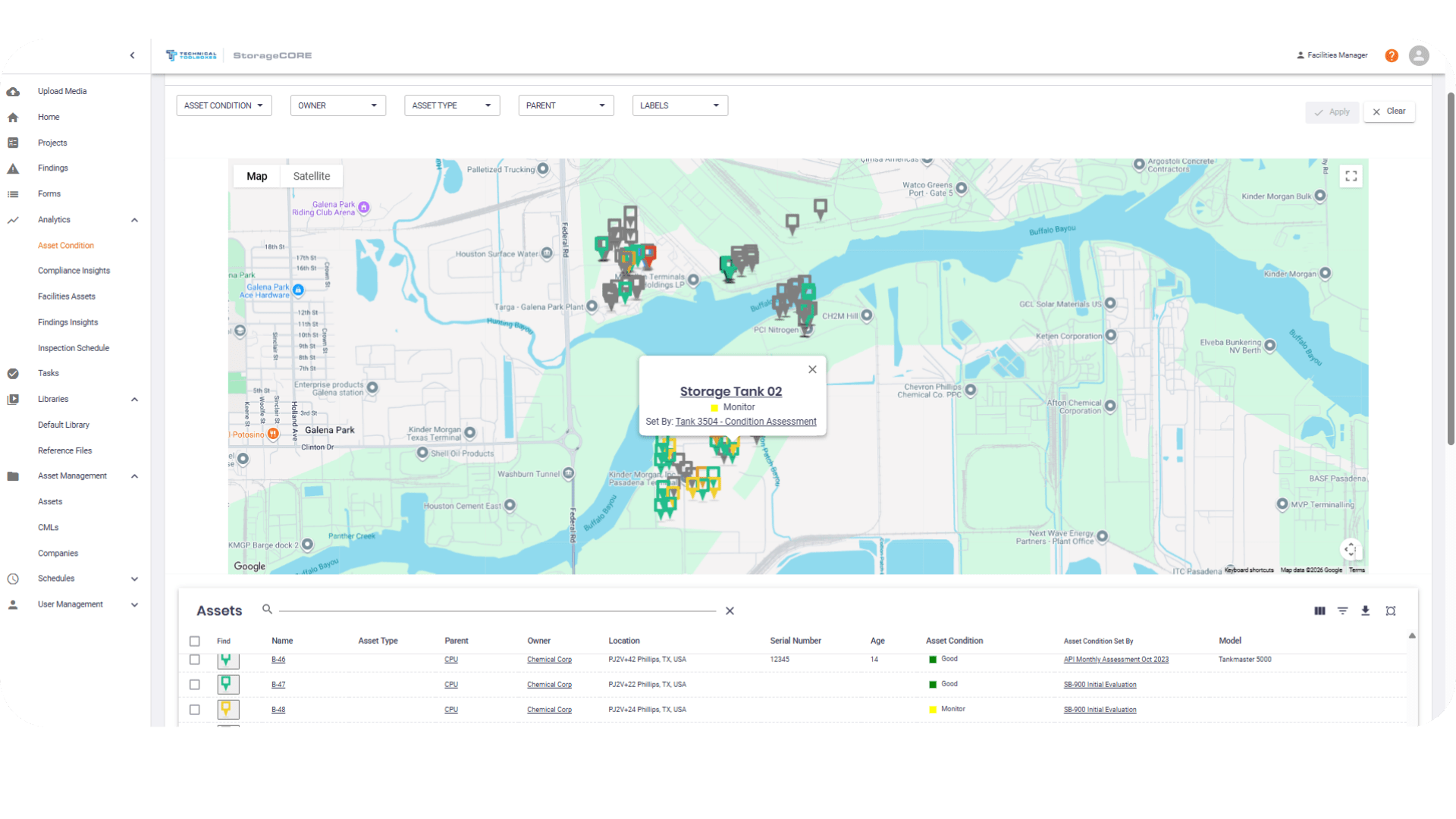 Inspection Data, Clean at the Source FacilityCORE (1) Pipeline Toolbox Manage complex load assessments and regulatory compliance